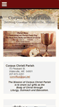 Mobile Screenshot of corpuschristimaine.org