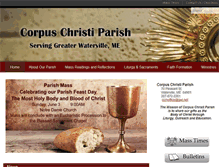 Tablet Screenshot of corpuschristimaine.org
